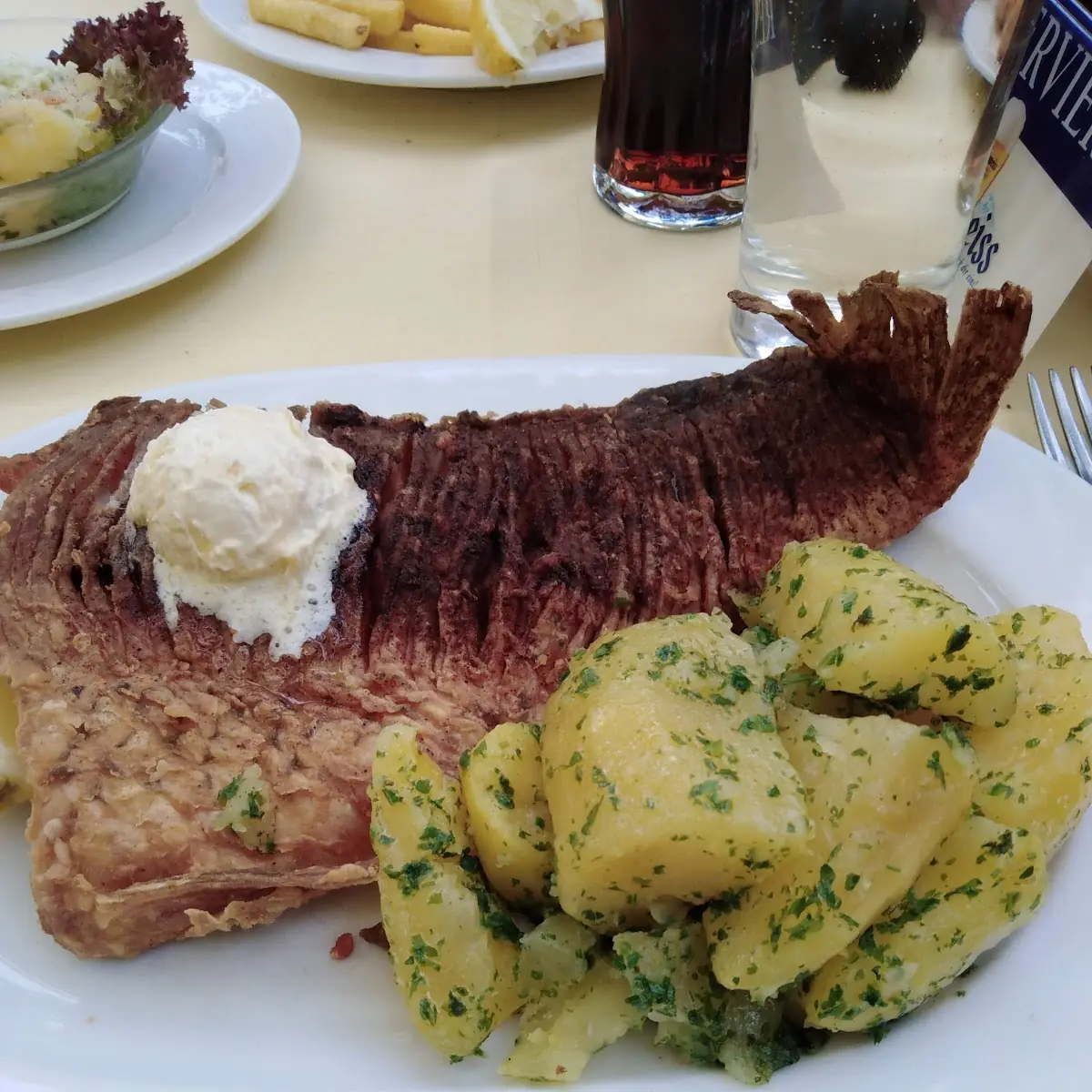 Serb Karpfen, Gasthaus Binder Orth an der Donau