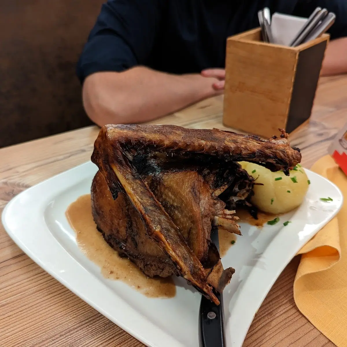 Tomahawk Steak Vom Schwein