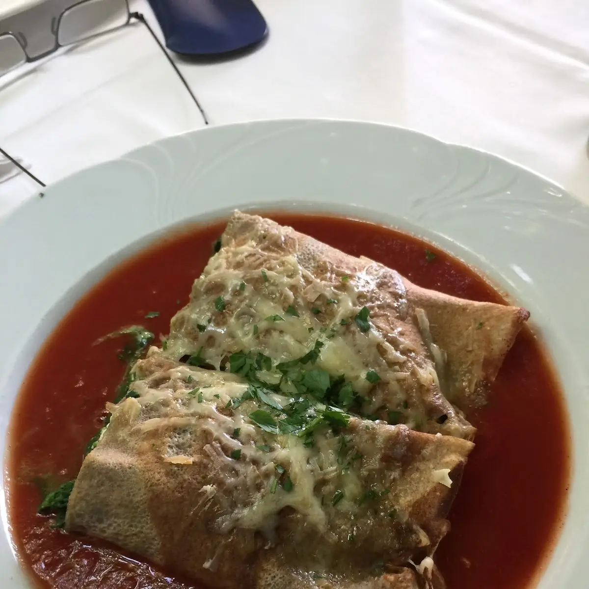 Pancake with Spinach and Cheese