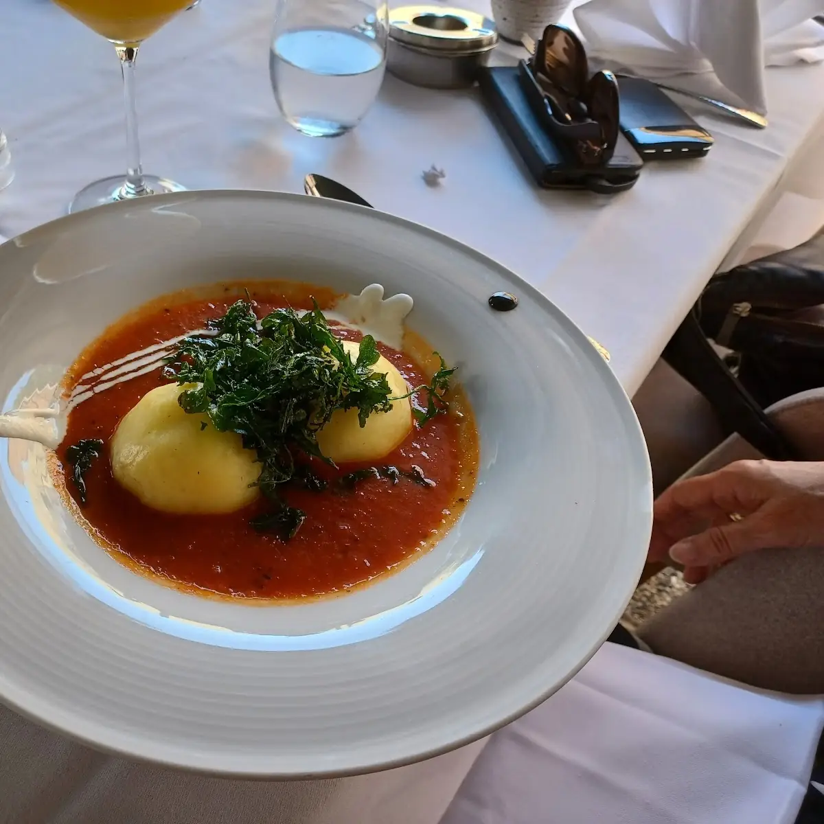 Ziegenkäseknödel