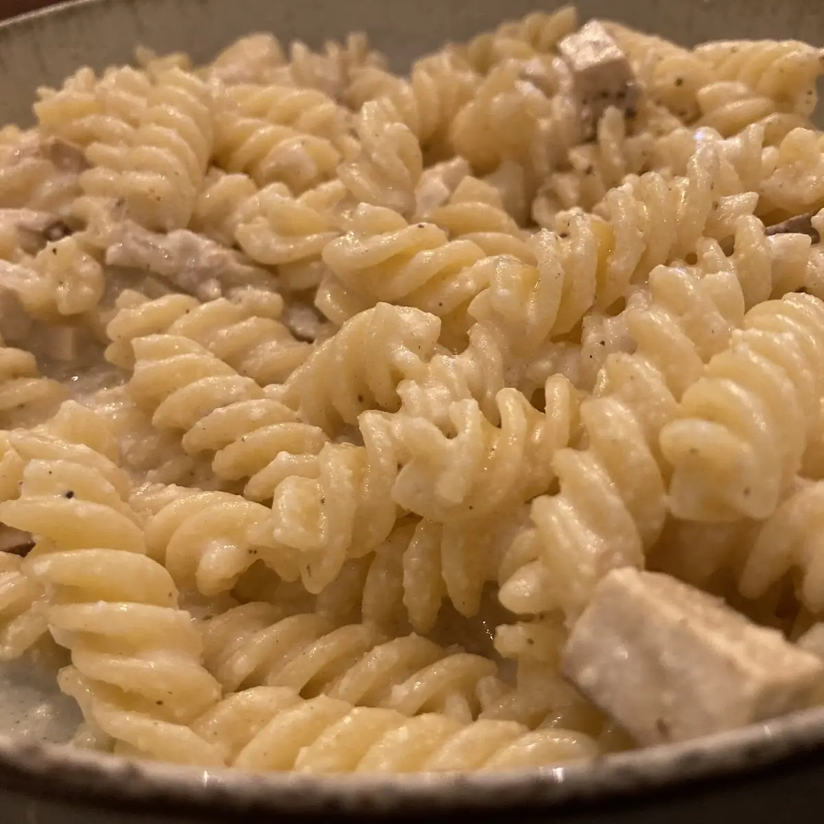 Glutenfreies Nudeln Mit Veganer Carbonara