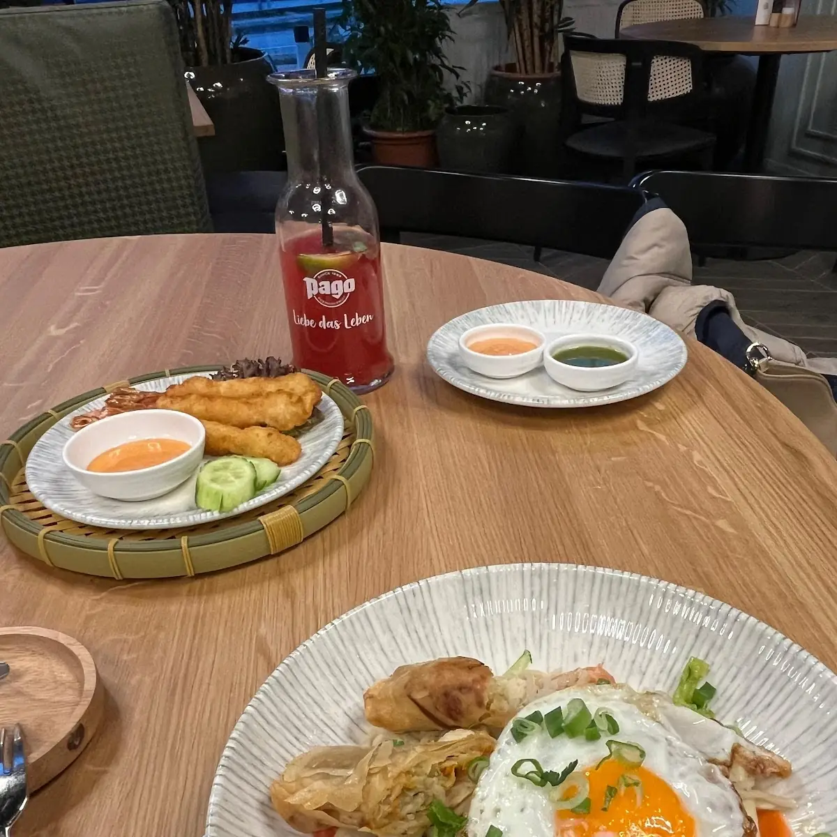 Kokosnudeln Mit Tempura Garnelen