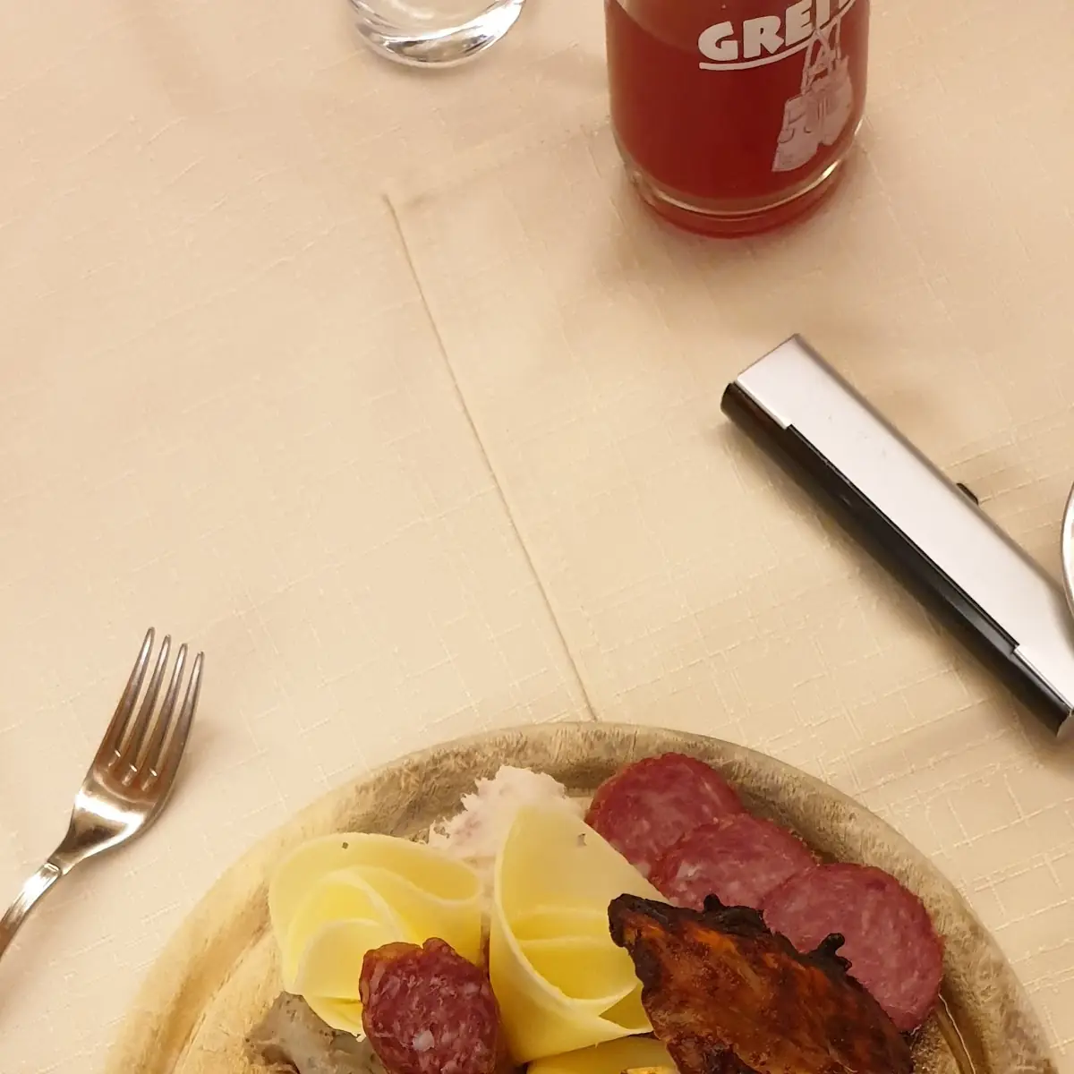 Warm-kalte Platte