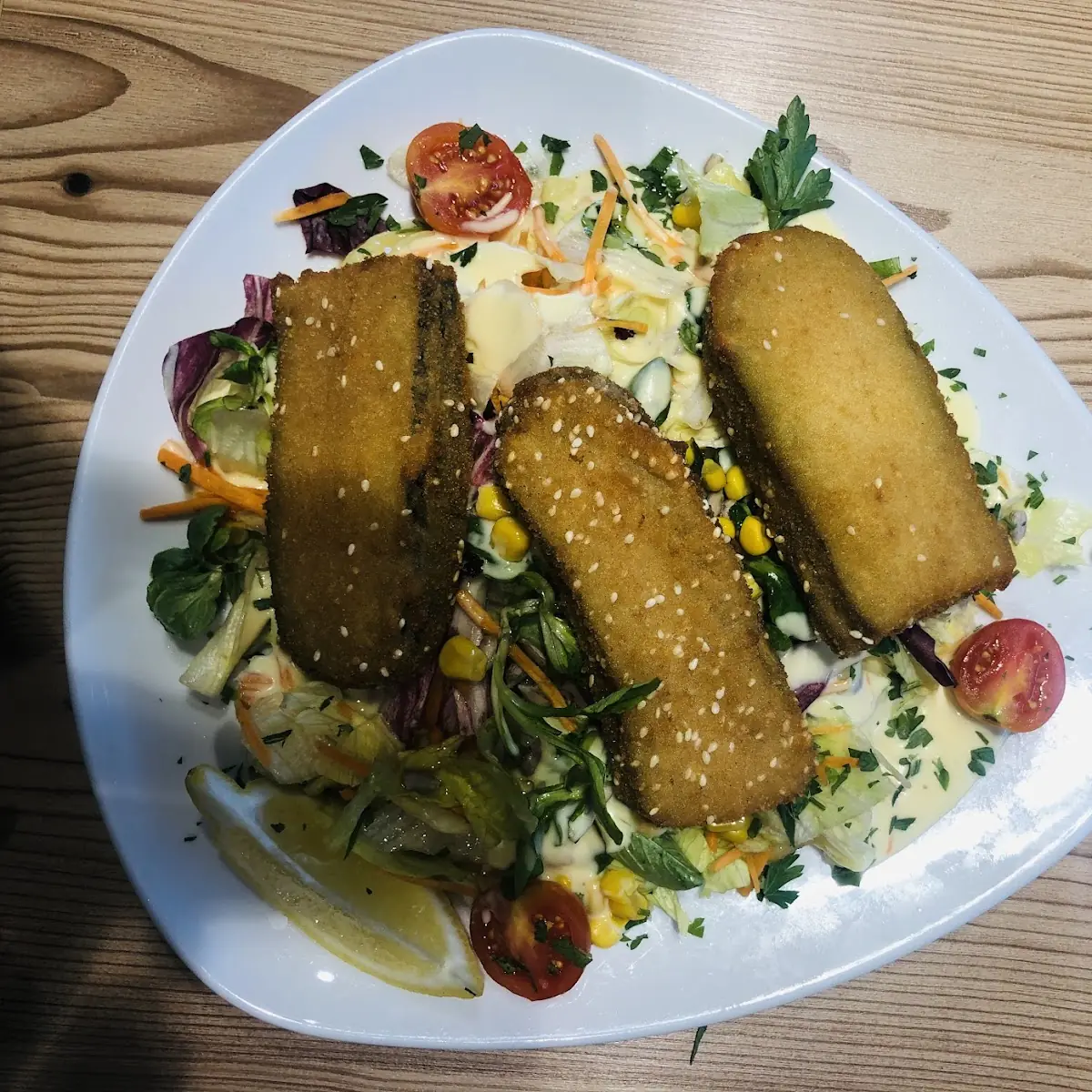 Mit Frischkäse Gefüllte Gebackene Zucchini, BILLA Plus Restaurant