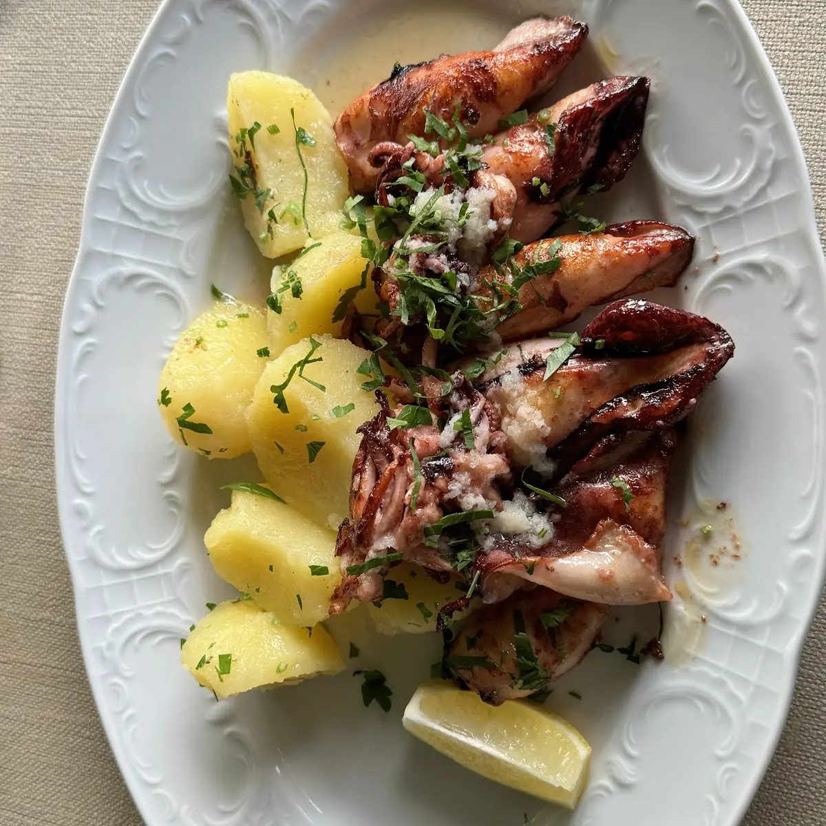 Gegrillte Calamari