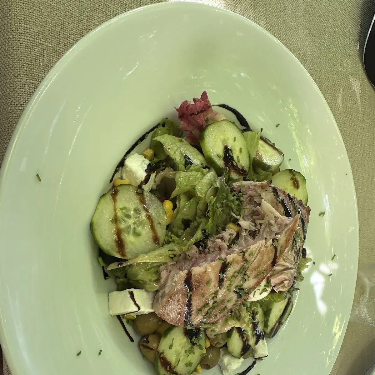 Thunfisch Steak Salat
