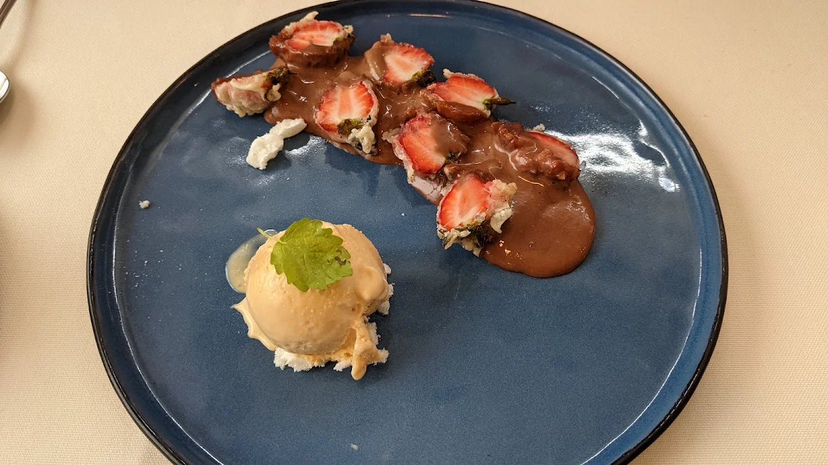 Gebackene Erdbeeren Mit Sorbet