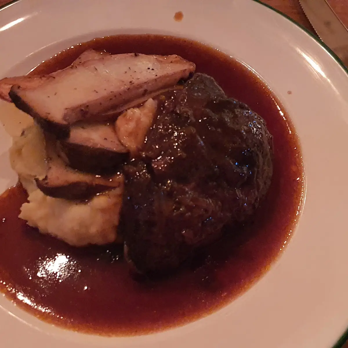 Veal with Potatoes and Truffle Sauce