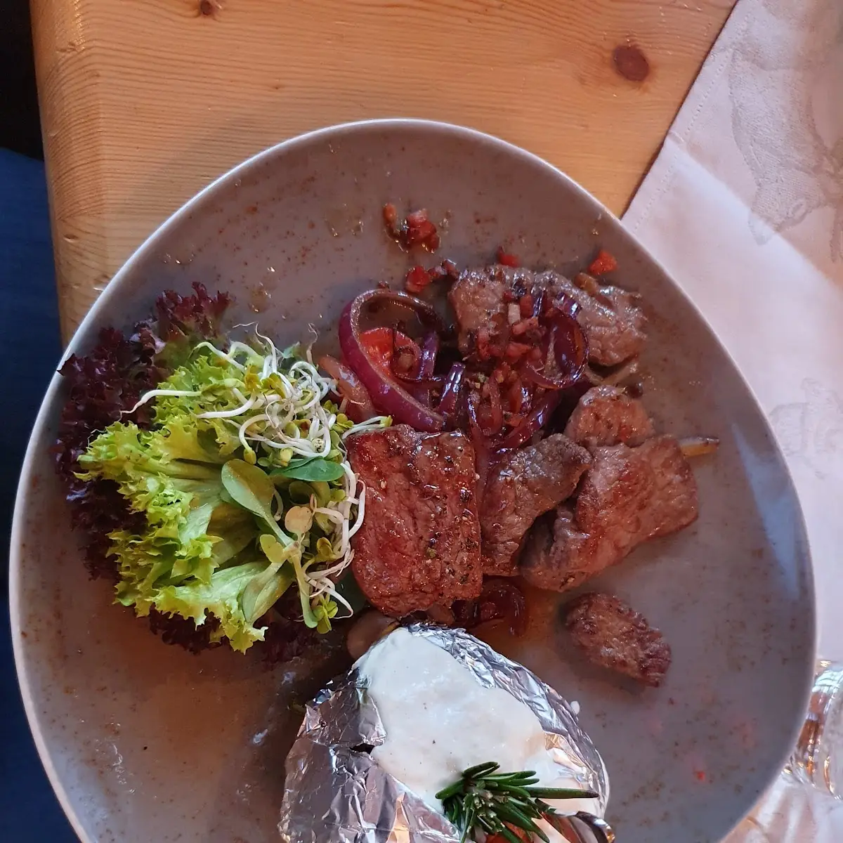 Ofenkartoffel Mit Rindfleisch
