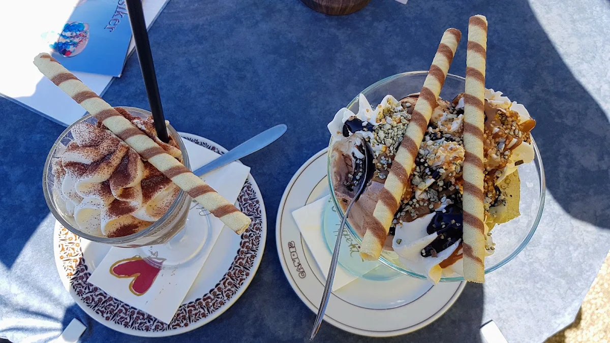 Links Eiskaffee