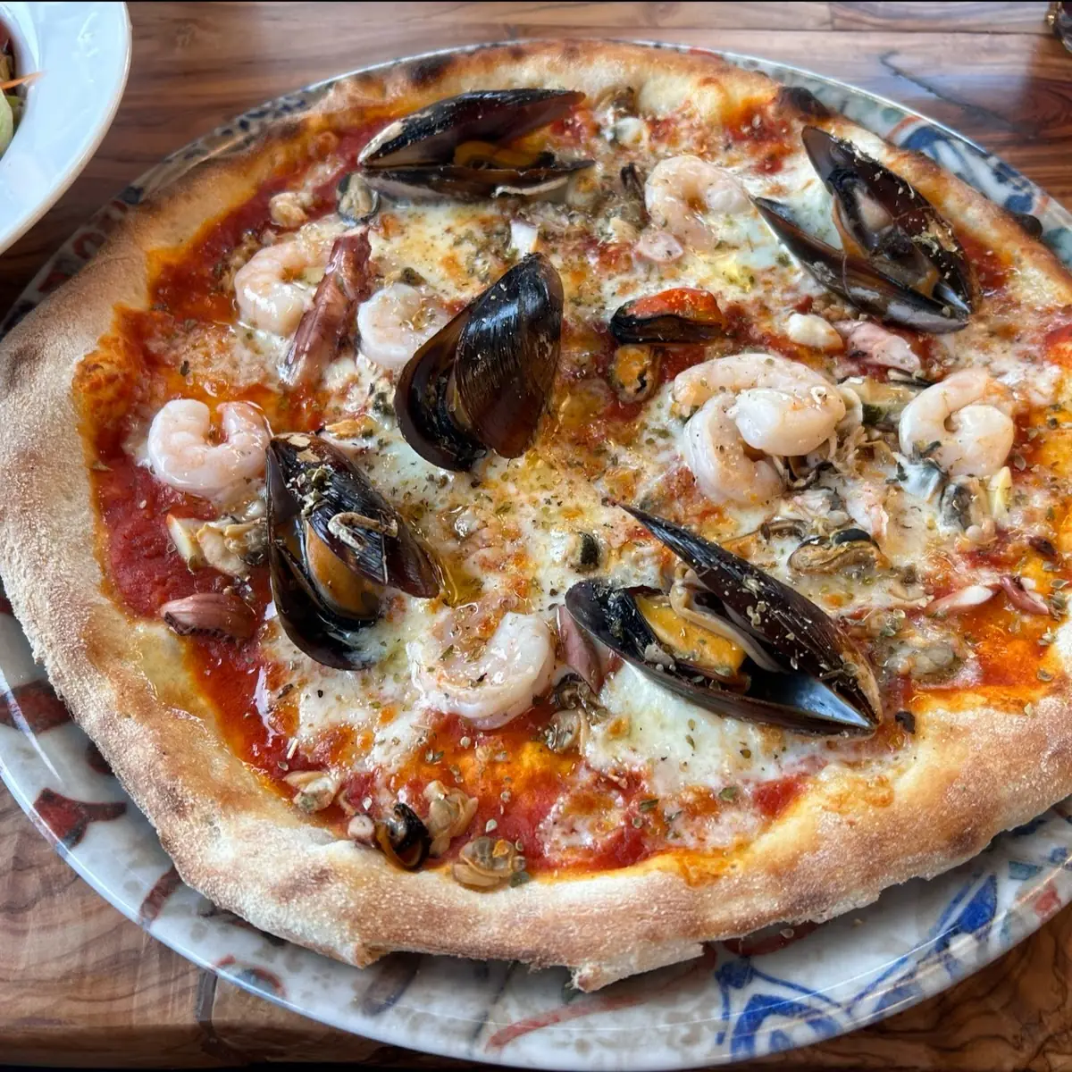 Pizza Mit Meeresfrüchten