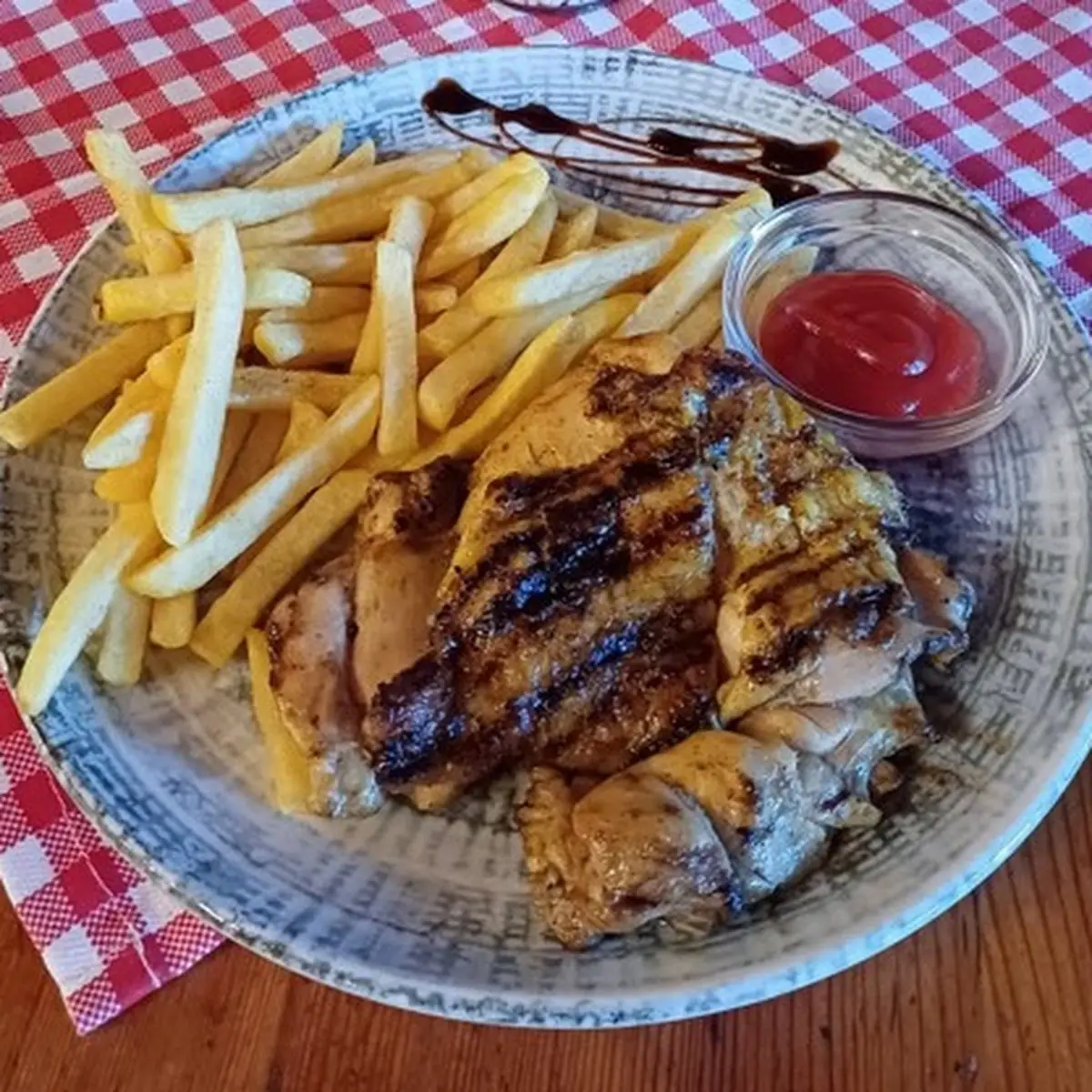 Ausgelöste Hühnerkeule