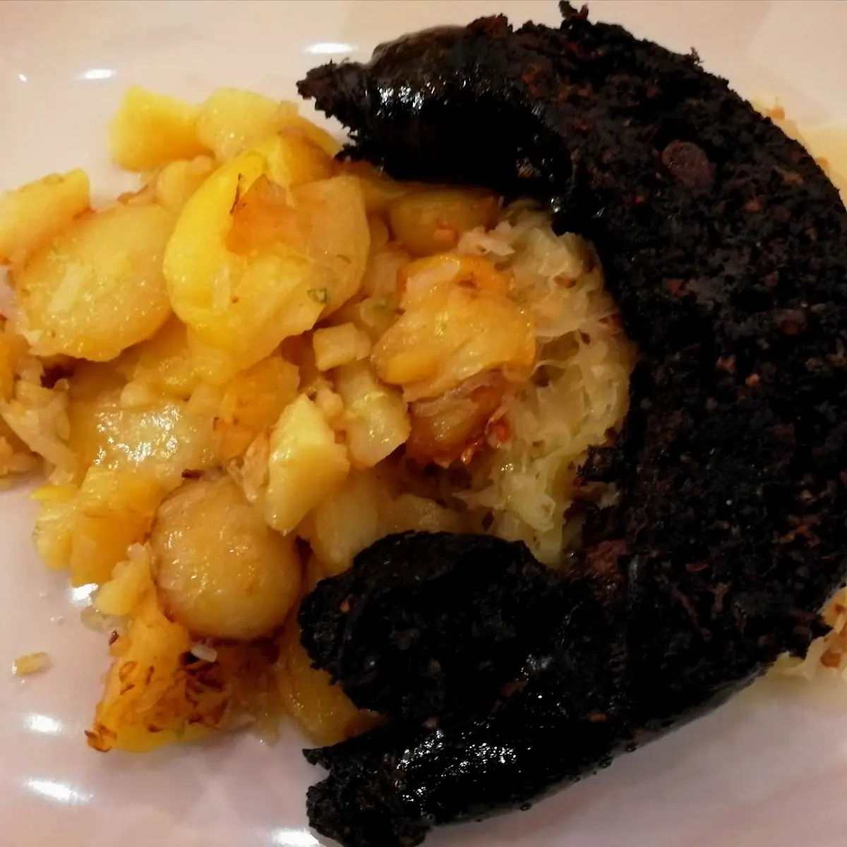 Blutwurst Mit Sauerkraut