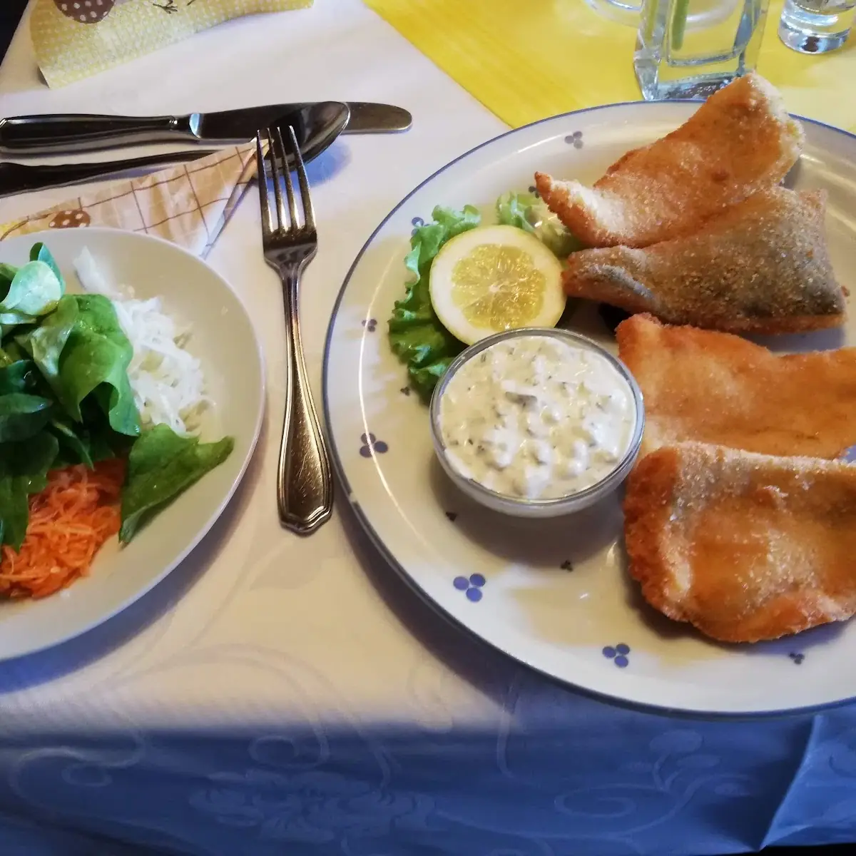 Gebackene Dreierlei Von Fisch
