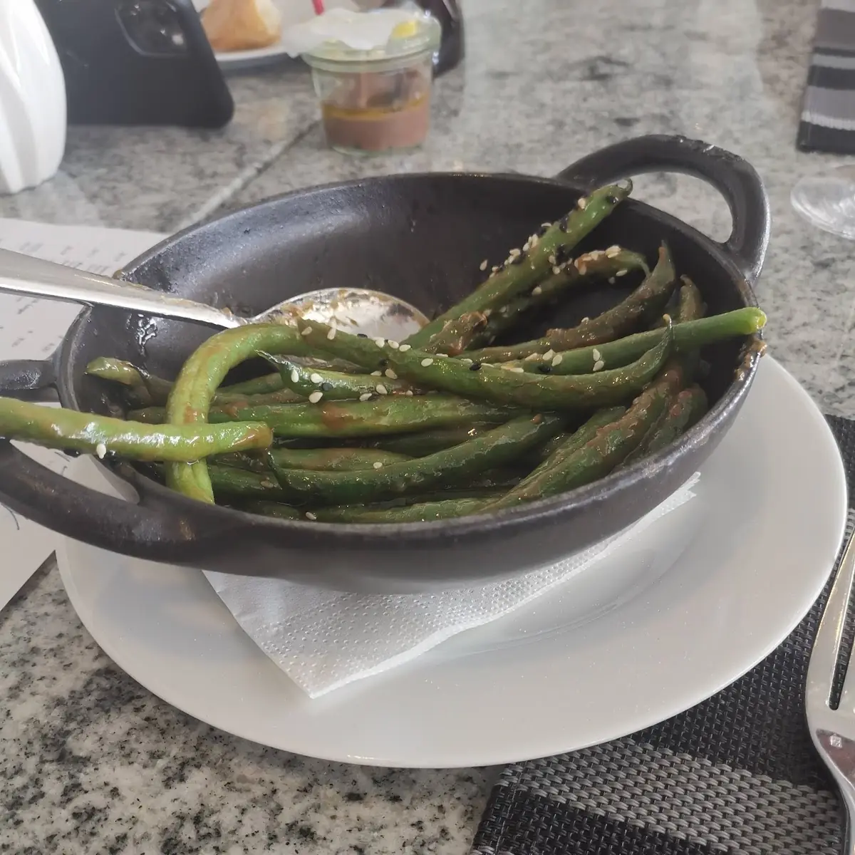 Gegrillte Grüne Bohnen