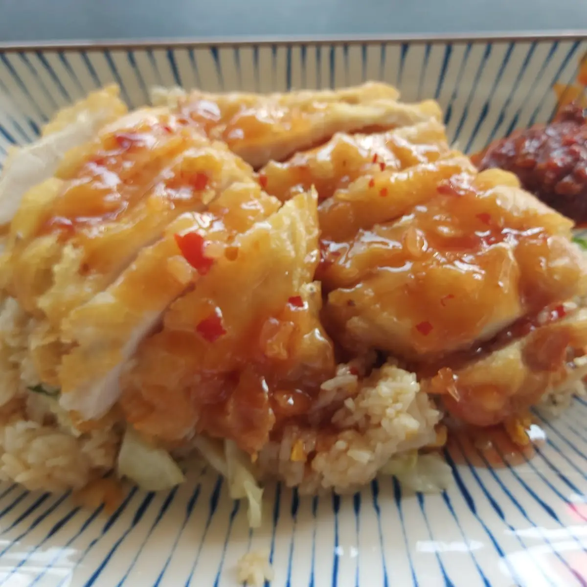 Gebackenes Huhn Mit Eierreis