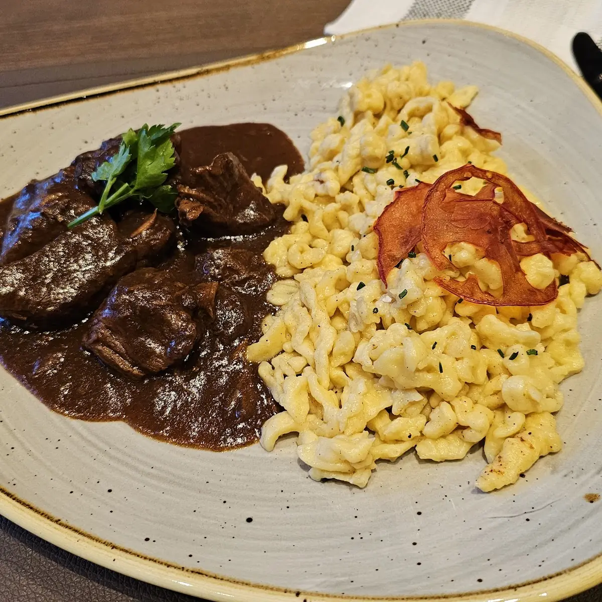 Goulash with Spatzle