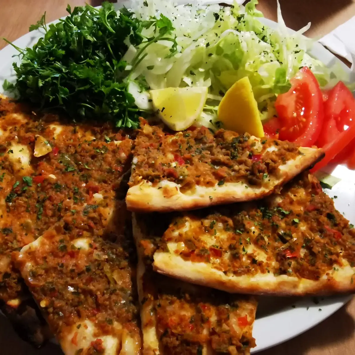 Lahmacun Türkische Pizza Mit Hackfleisch