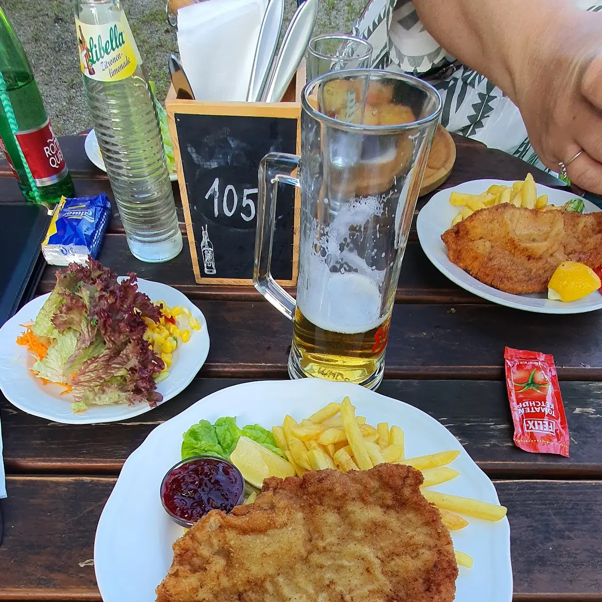Schnitzel Wiener Art Und Wildragout