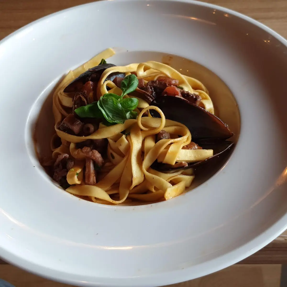 Tagliatelle Mit Meeresfrüchten