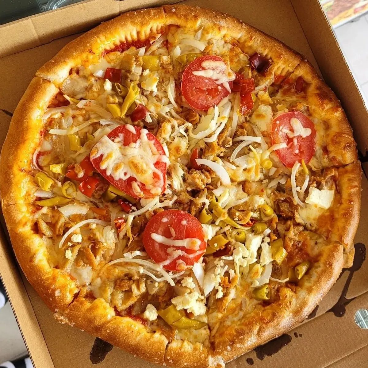 Kebappizza Mit Käserand