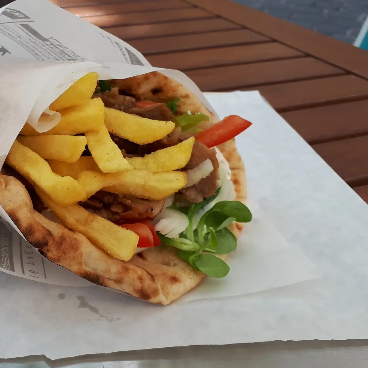Pitta Gyros Schweinefleisch