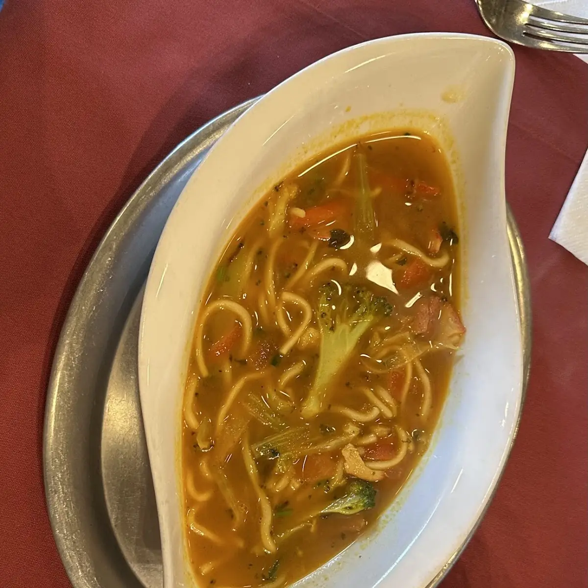 Nudel Suppe Mit Hühnchen
