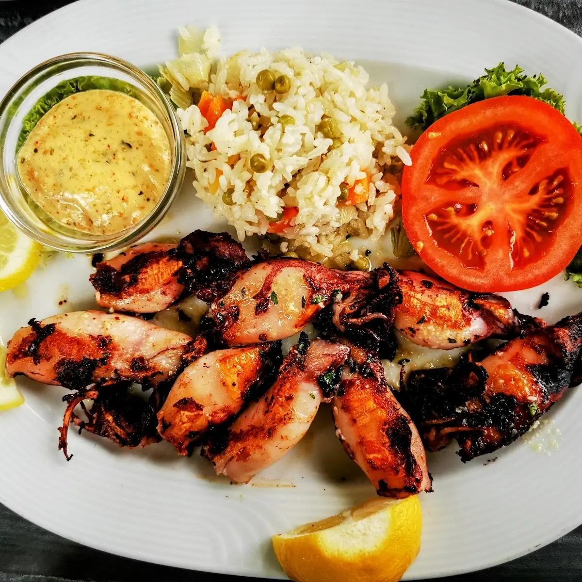 Gegrillte Kalamari