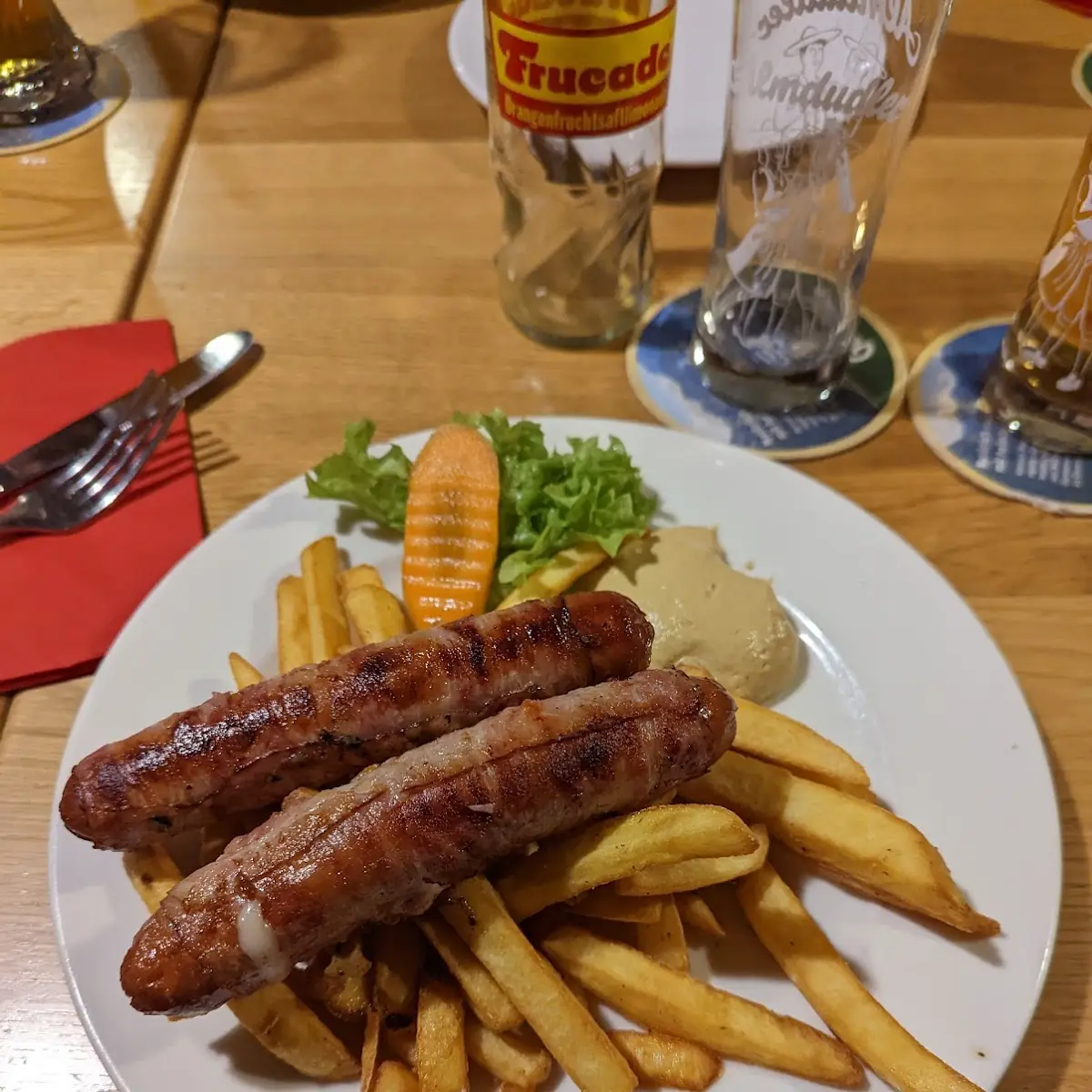 Austrian Sausage And Chips