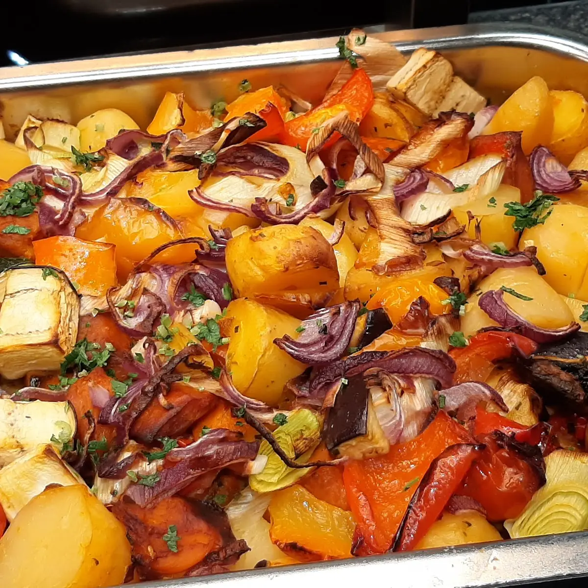 Gemüse Mit Bratkartoffeln