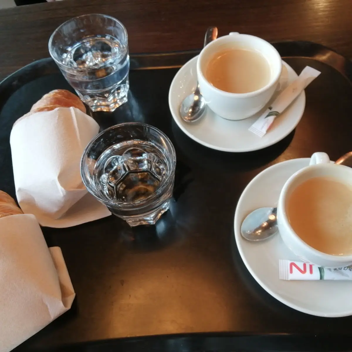 Kaffee Mit Croissant