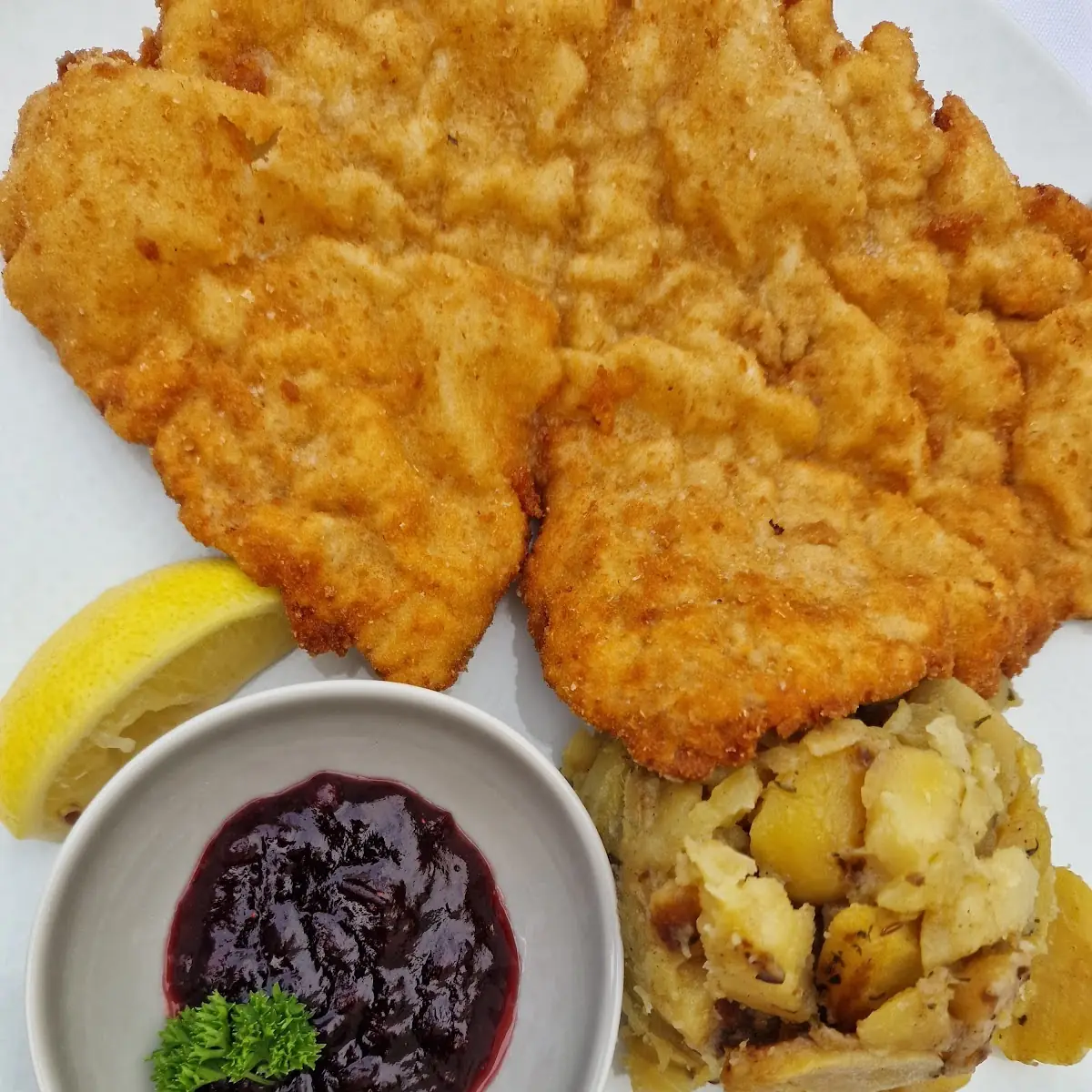 Schnitzel Mit Pommes Frites