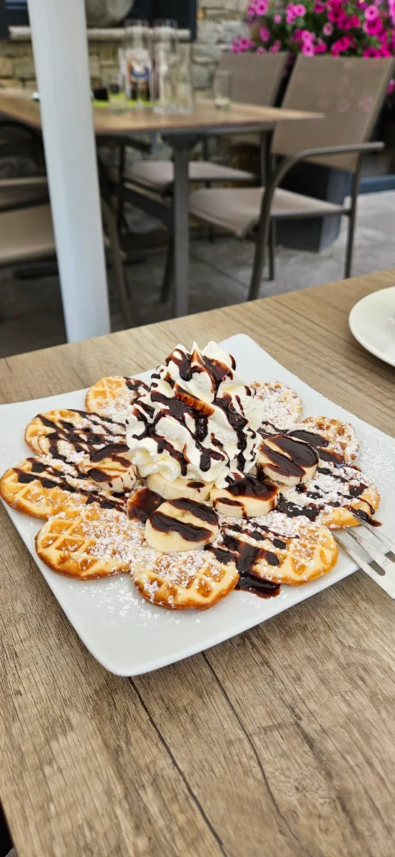 Waffle with Banana Chocolate