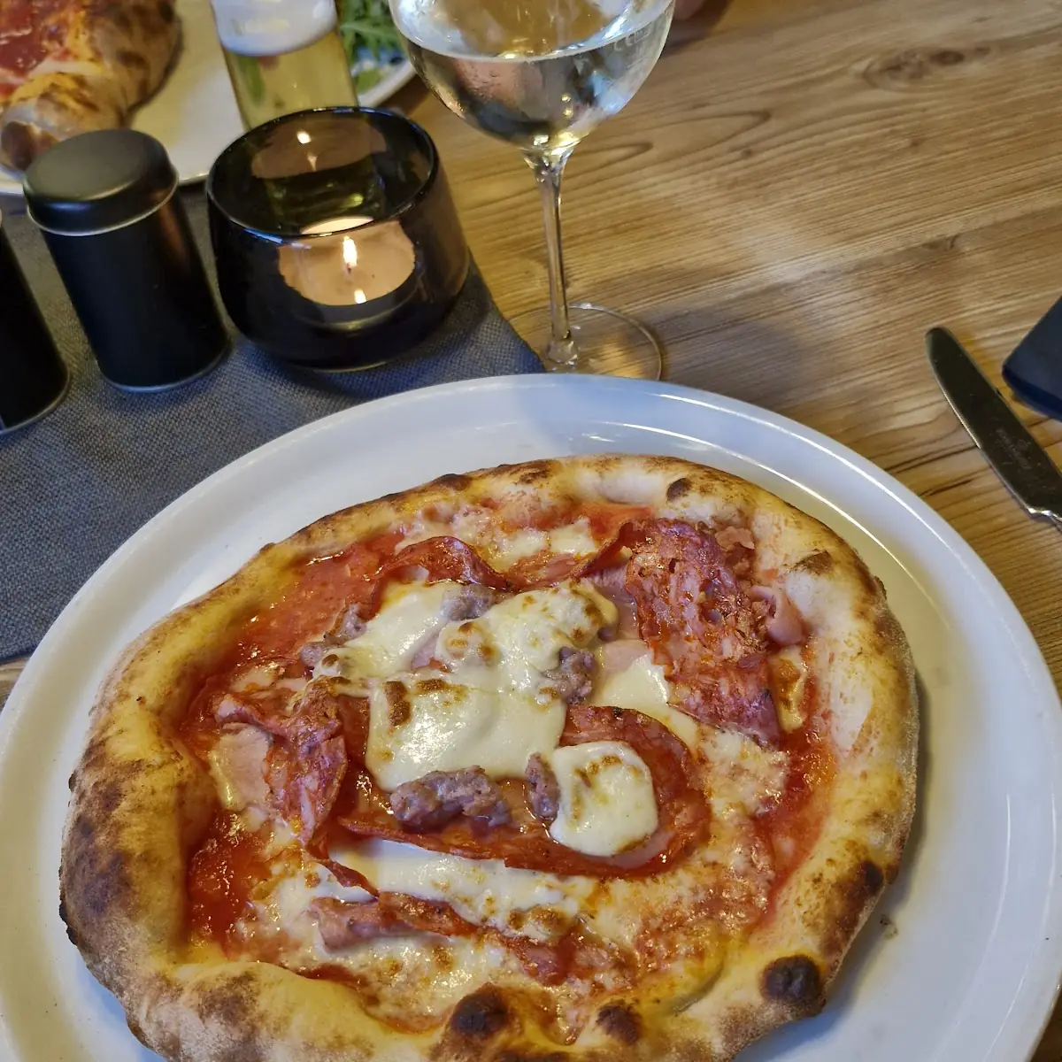 Scharfe Pizza
