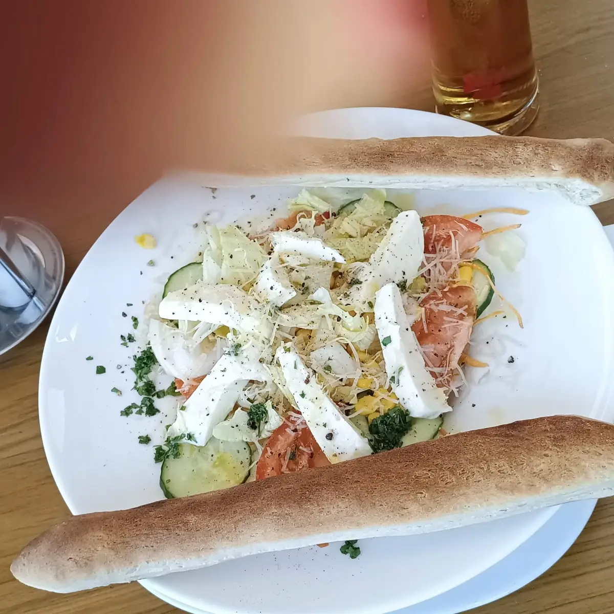 Mozzarella Salat Mit Pizzastangerl