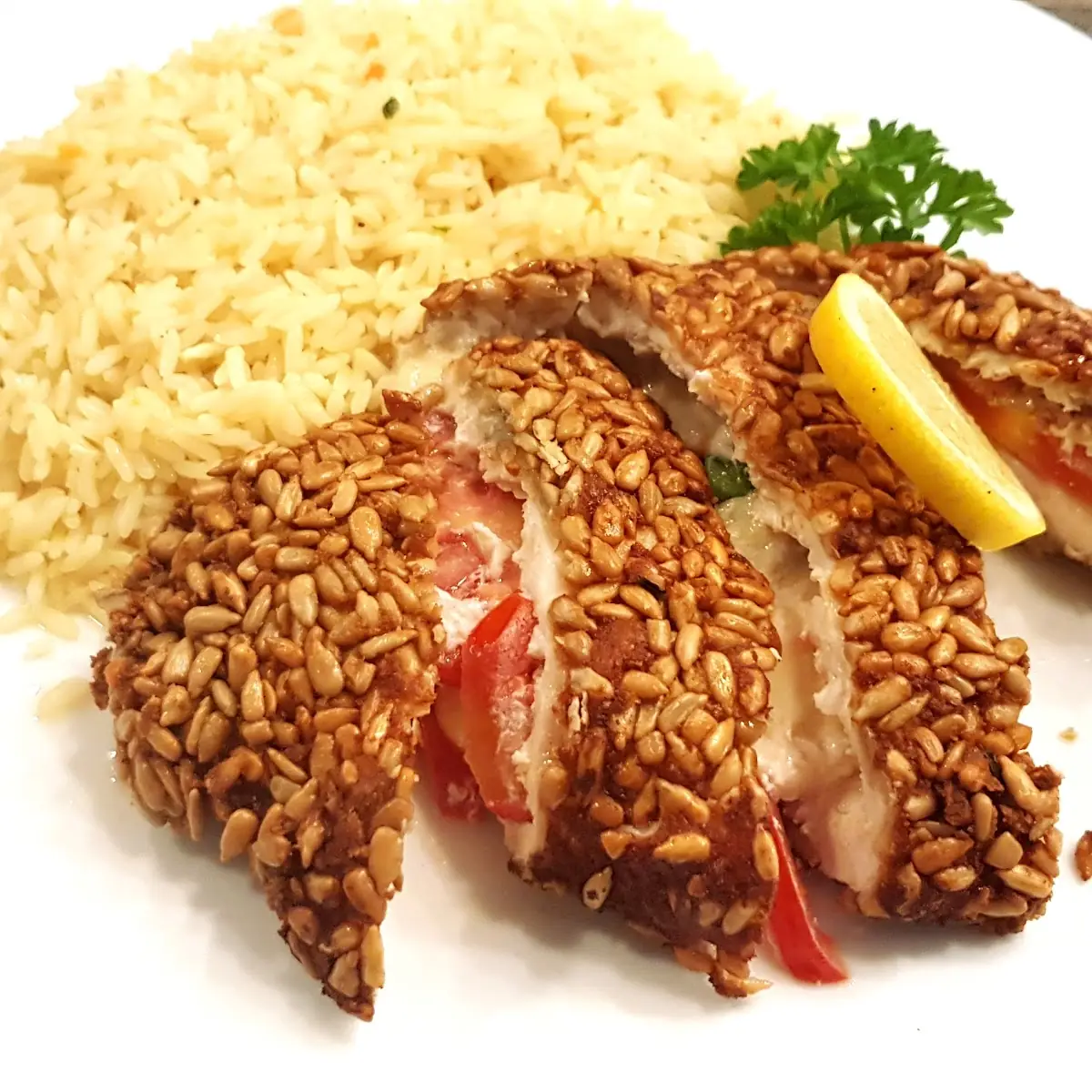 Chili Schnitzel In Sonnenblumenkern Pannade