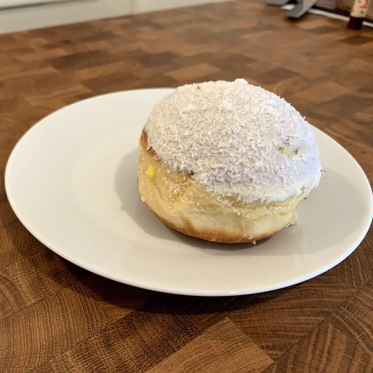Schneeball Krapfen