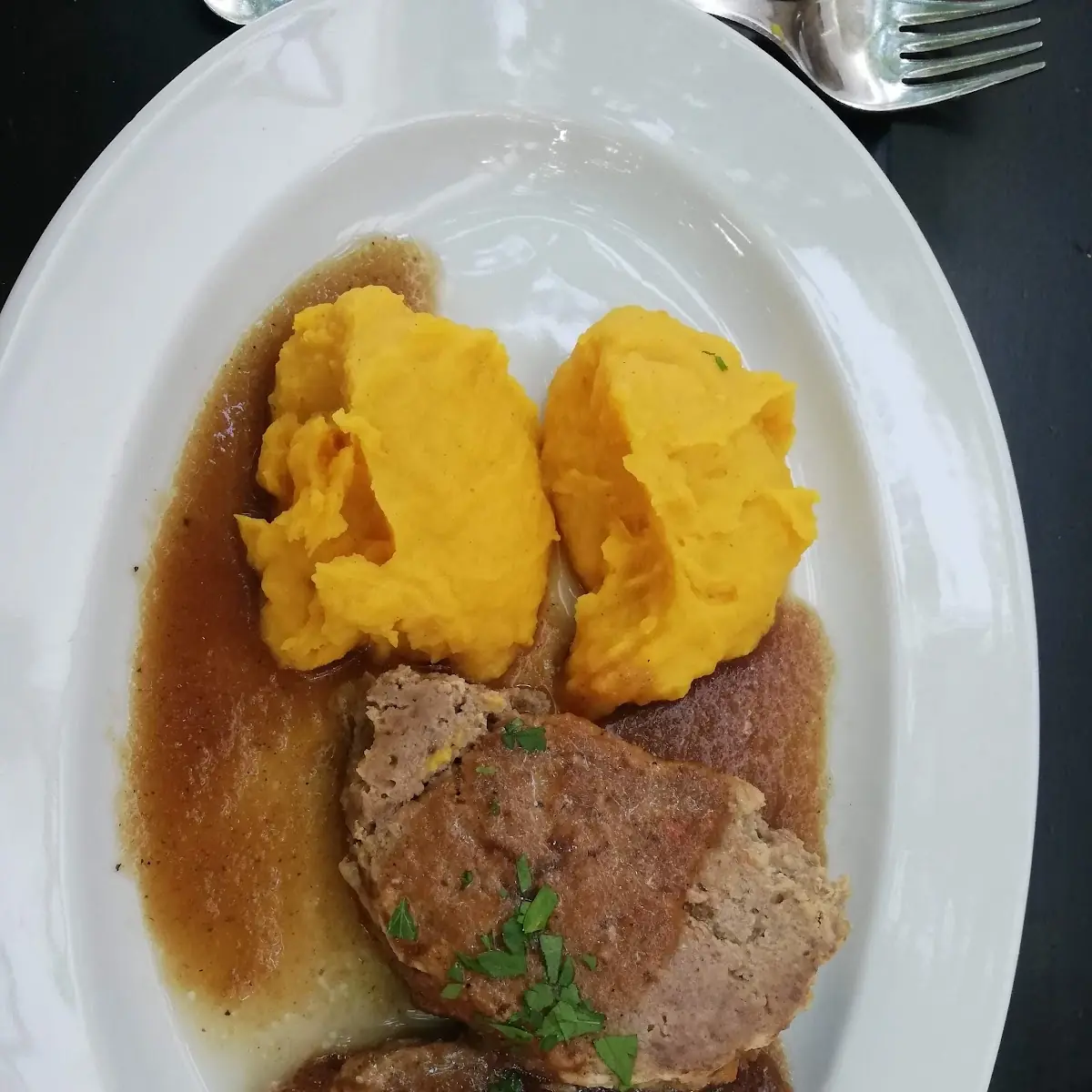 Faschierter Braten Mit Süßkartiffelpüree