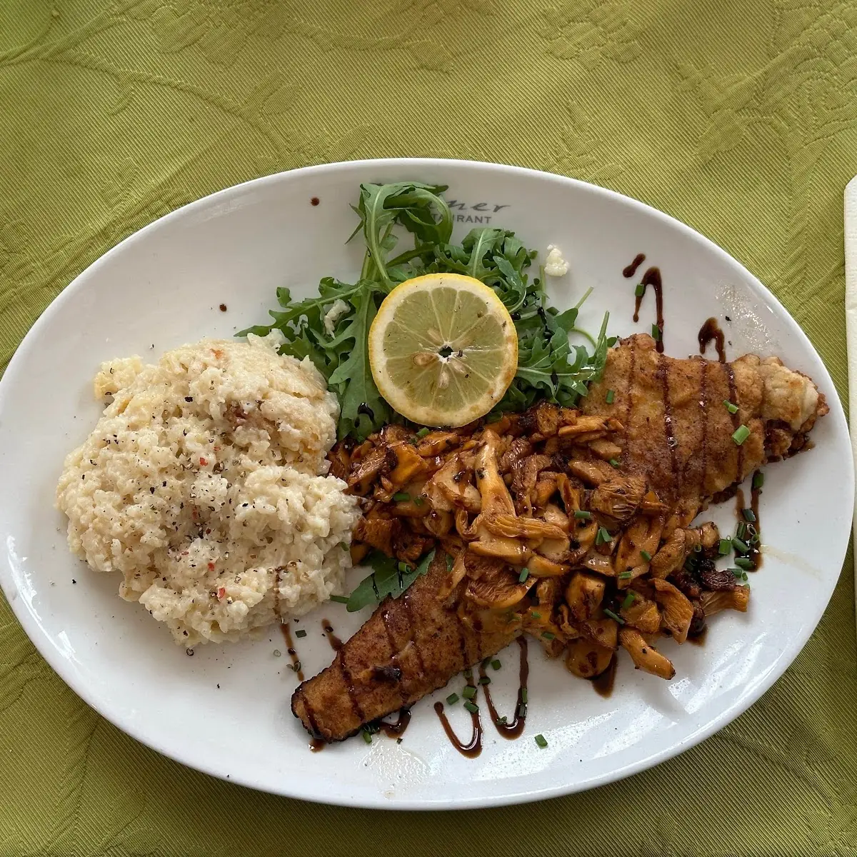Gebackener Zander Mit Reis