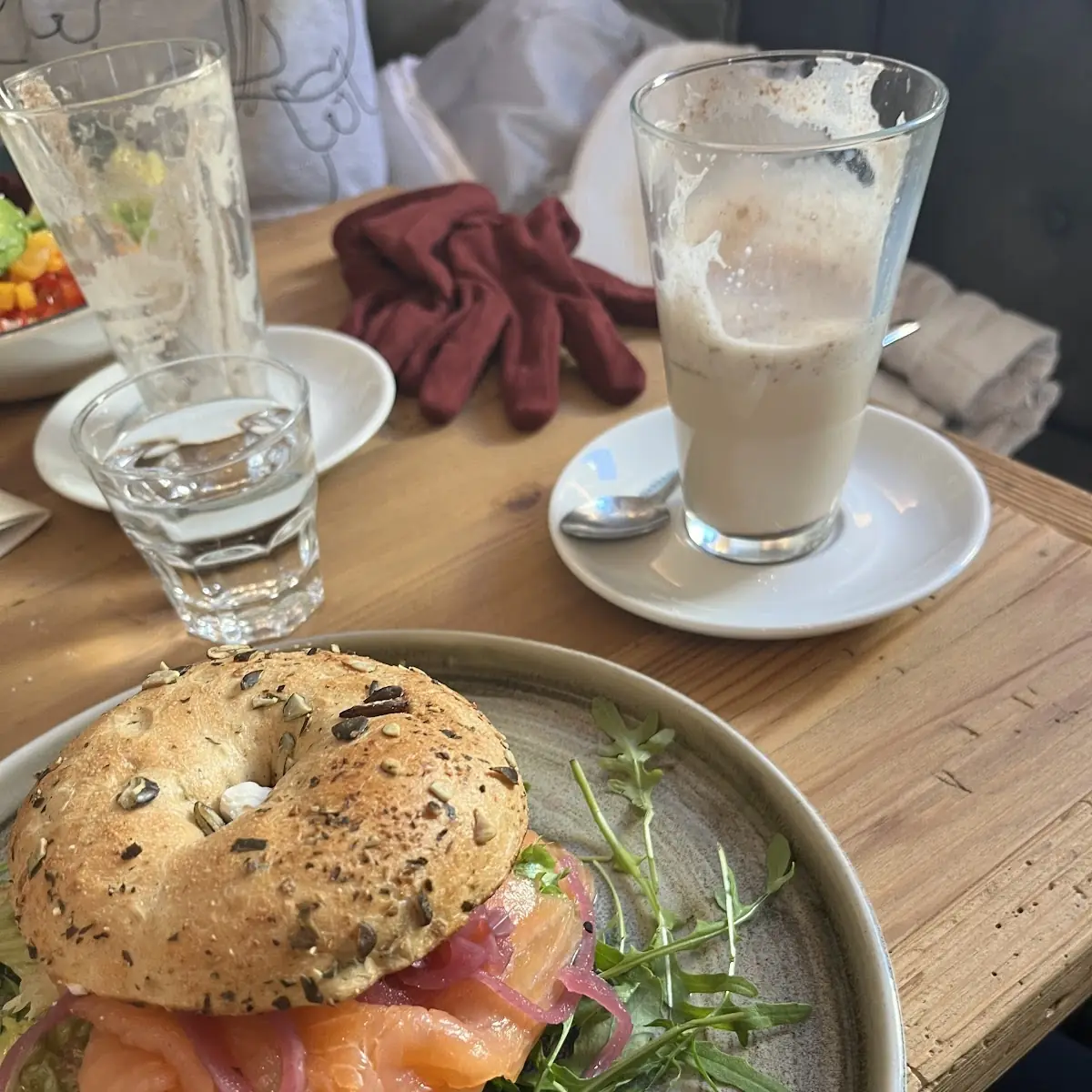 Salmon Deluxe Bagel