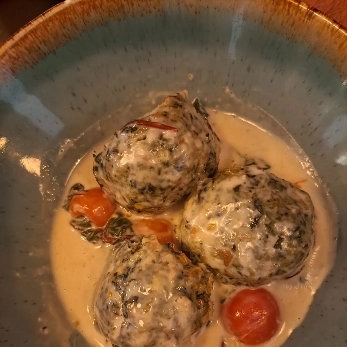 Spinatknödel Mit Gorgonzola
