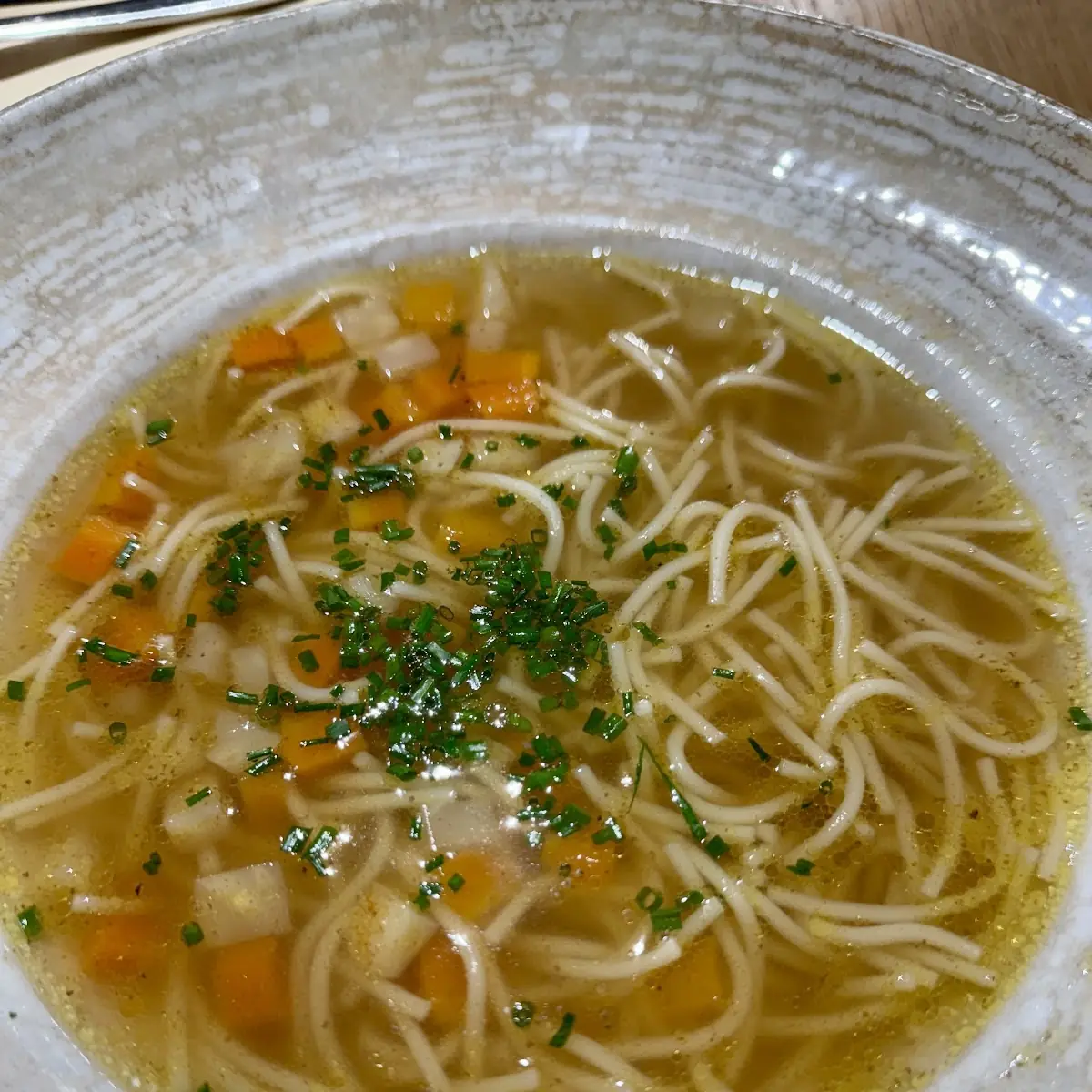 Clear Broth with Noodle Soup
