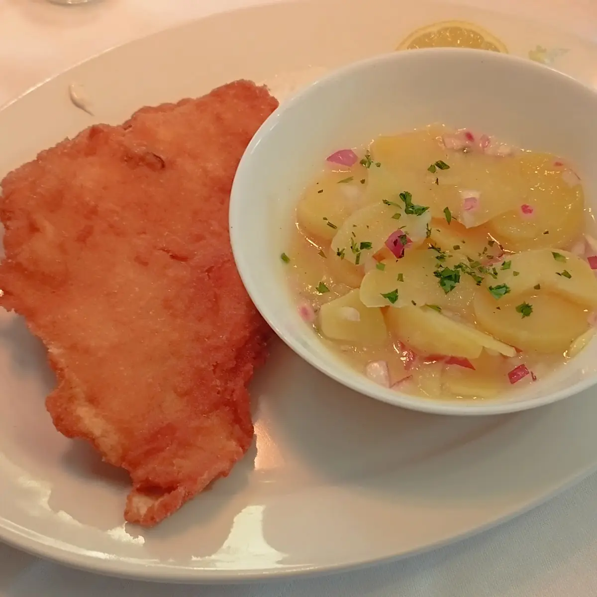 Scholle Gebacken Mit Kartoffel Salat