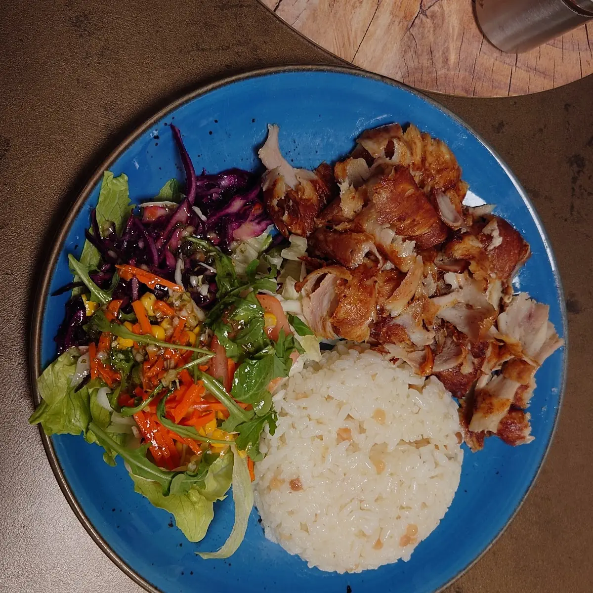 Kebab Teller Mit Reis