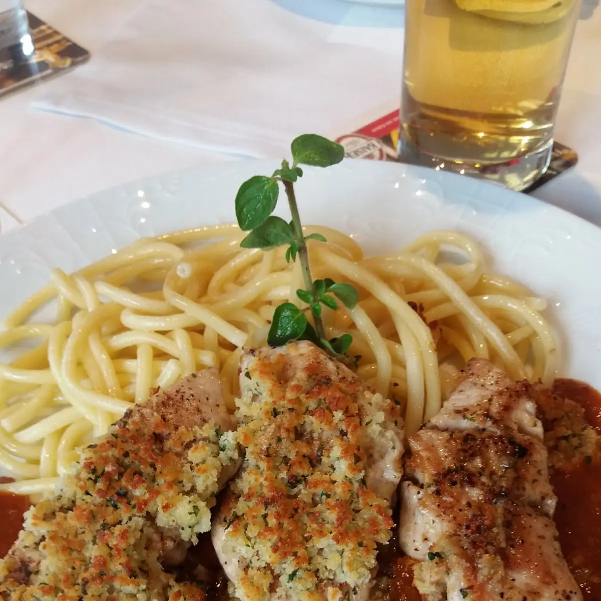 Picatta Milanese Vom Huhn