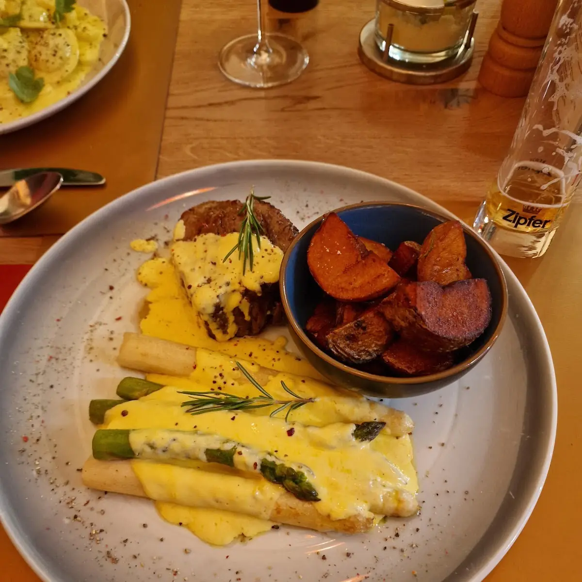 Steak Mit Spargel Und C Hollandaise