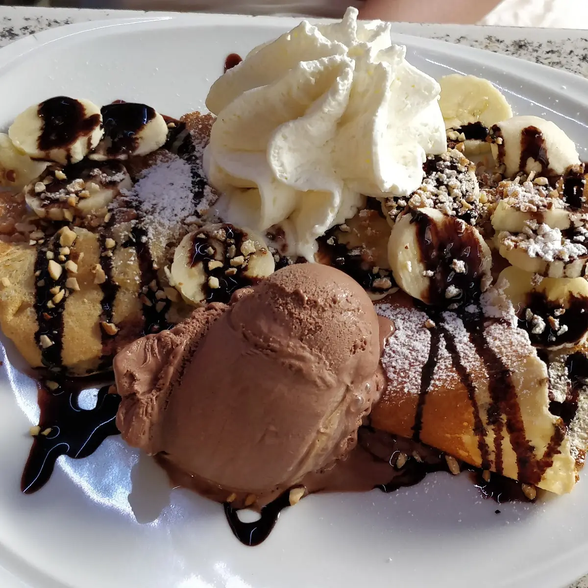 Bananen Crepe