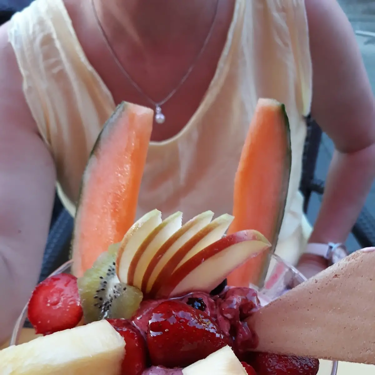 Erdbeer Schoko Frucht Becher