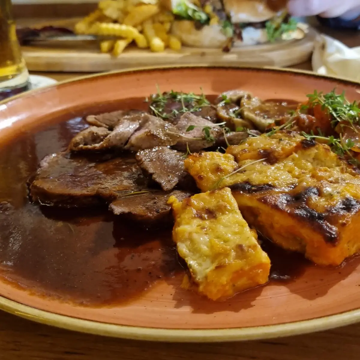 Dreierlei Vom Lamm Mit Süßkartoffelgratin