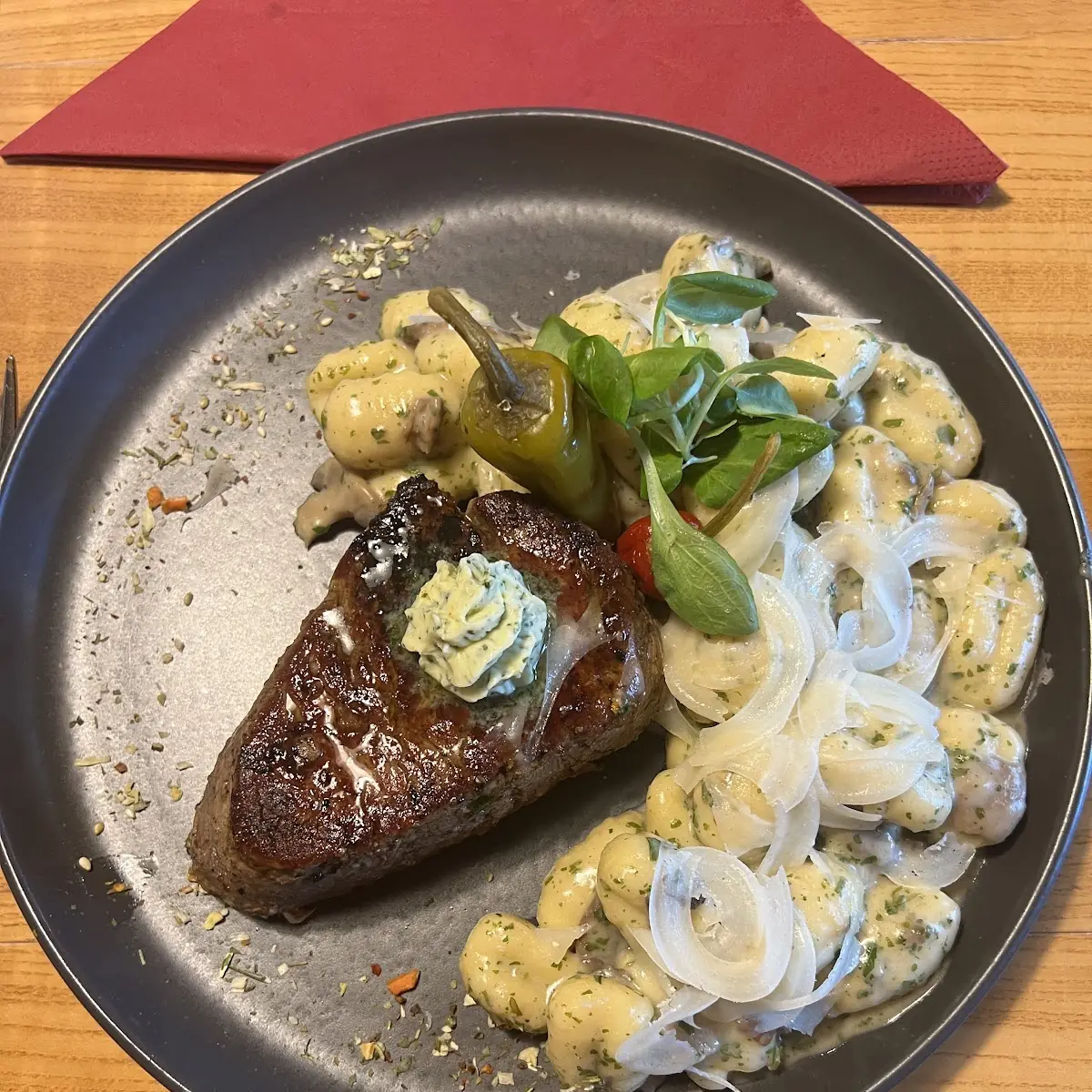 Gnocchi, Restaurant Pizzeria Zum Achtal Wirt